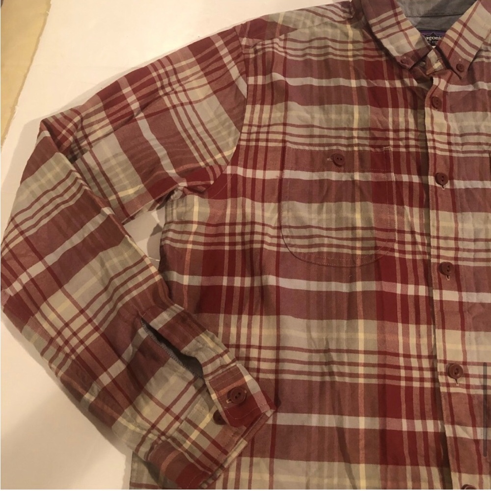 PATAGONIA Heavy Organic Cotton Plaid SHIRT XL - Picture 11 of 15